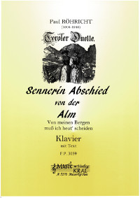 Sennerin - Abschied von der Alm,0p.15/1e,